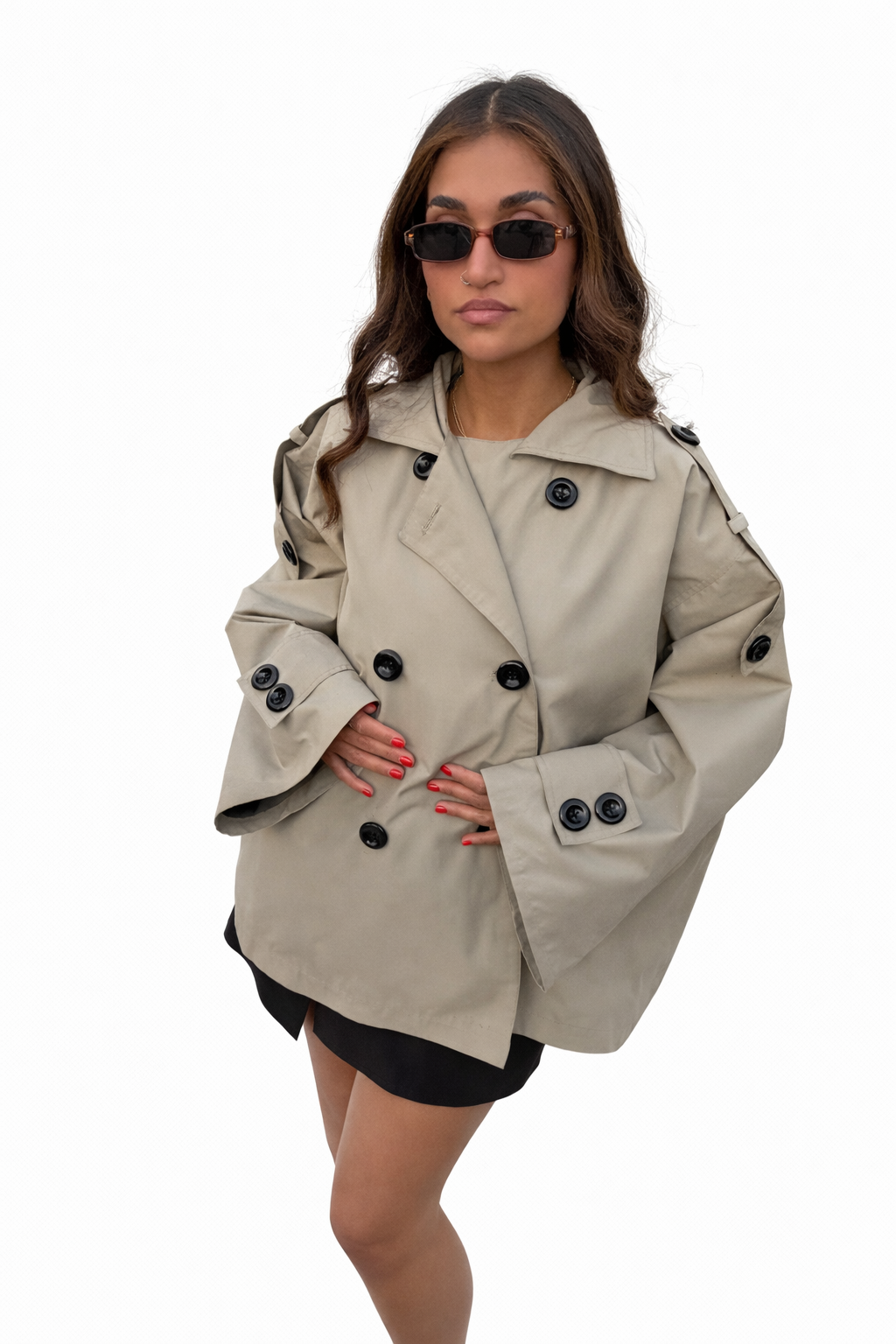 trendy trench coat